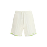 White Cotton Bermuda Shorts