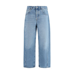 Blue Polyester Jeans Denim