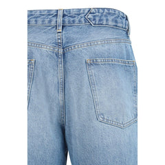 Blue Polyester Jeans Denim