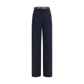 Blue Triacetate Dress Pants