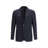 Blue Fleece Wool Blazer