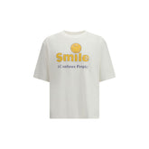 تي شيرت قطن أبيض