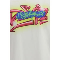 تي شيرت قطن أبيض