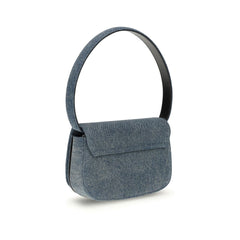 Blue Cotton Shoulder Bag