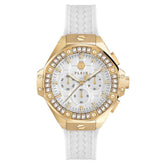 White Synthetic Dress Watch