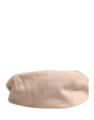Men Beige Cotton Newsboy Cloth Capello Hat