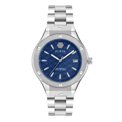 ساعة فاخرة من الفولاذ المقاوم للصدأ باللون الرمادي