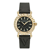 Black Fur Dress Watch