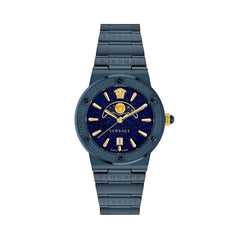 Blue Stainless Steel Dress Watch