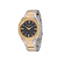 ساعة فاخرة من الفولاذ المقاوم للصدأ باللون الذهبي