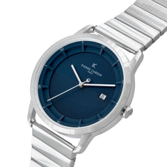 ساعة فاخرة من الفولاذ المقاوم للصدأ باللون الرمادي