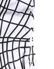 Men White Stripes Nylon Ski Mask Balaclava Hat