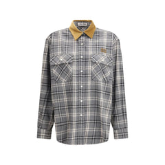 Gray Cotton Pattern Shirt