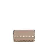 Beige Calf Leather Bos Taurus Wallet