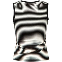 قميص نسائي قصير من القطن الأسود