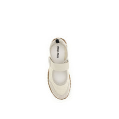 Beige Recycled Polyamide Ballet Flats
