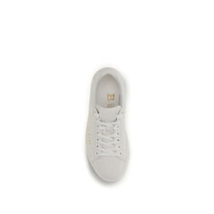 White Calf Leather Bos Taurus Low Top Sneakers