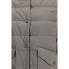 Gray Recycled Polyester Coat