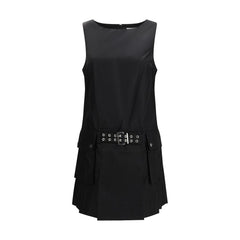 Black Recycled Polyamide Casual Dress