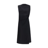 Black Cotton Casual Dress