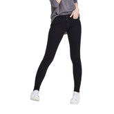 Black Cotton Skinny Jeans