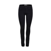 Black Viscose Skinny Jeans