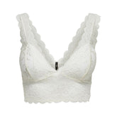 White Polyester Bra