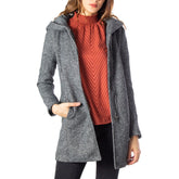 Gray Polyester Coat