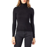 Black Viscose Turtleneck