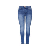 Blue Cotton Skinny Jeans