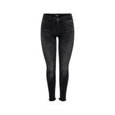 Black Cotton Skinny Jeans