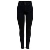 Black Cotton Skinny Jeans