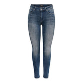 Blue Cotton Skinny Jeans