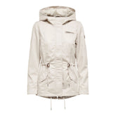 Beige Polyester Parka