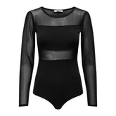 Black Cotton Bodysuit