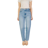 Light Blue Cotton Relaxed Fit Jeans