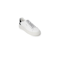 Black And White Polyethylene Low Top Sneakers