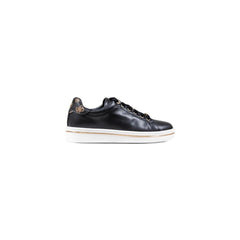 Black Polyethylene Low Top Sneakers