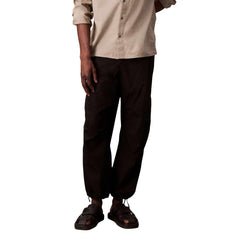 بنطال رياضي أسود من القطن (بنطال تمرين)