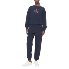 بنطال رياضي قطني أزرق (بنطال تمرين)