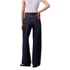 Blue Recycled Cotton Bootcut Jeans