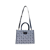 Blue Polyester Handbag