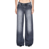 Gray Cotton Relaxed Fit Jeans