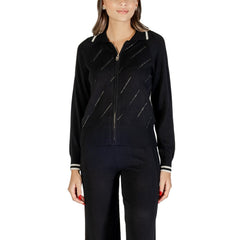 Black And White Viscose Cardigan