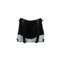 حقيبة ظهر سوداء من البولي إيثيلين