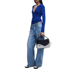 حقيبة يد من البولي إيثيلين الأسود