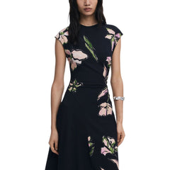 Black Cotton Long Dress