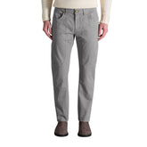 Gray Cotton Skinny Pants
