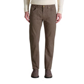 Brown Cotton Skinny Pants