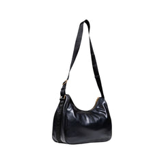 Black Artificial Leather Handbag